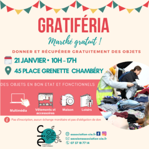 Gratiféria – marché de la gratuité à Chambéry