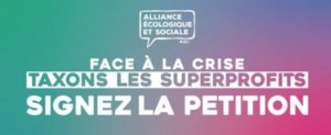 Une pétition sur la taxation des super profits