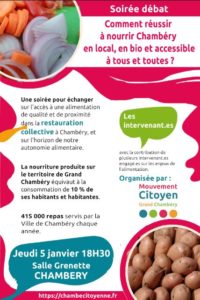 Compte rendu de la soiré-débat alimentation